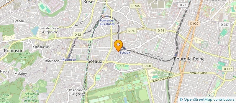 localisation de l'entreprise MONSIEUR DOMINIQUE REBOUD à SCEAUX