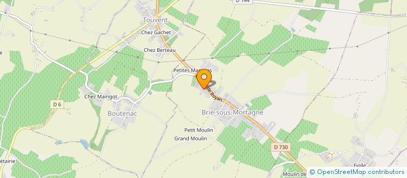 localisation de l'entreprise MONSIEUR DOMINIQUE RICHARD  BRIE-SOUS-MORTAGNE