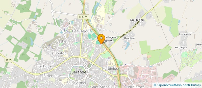 localisation de l'entreprise MONSIEUR DOMINIQUE RICHER à GUERANDE