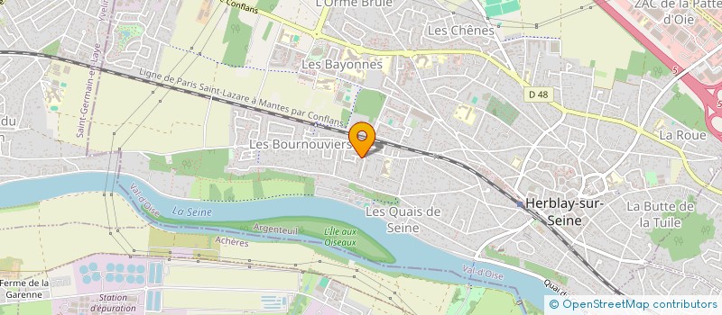 localisation de l'entreprise MONSIEUR DOMINIQUE RIOLLAND  HERBLAY-SUR-SEINE