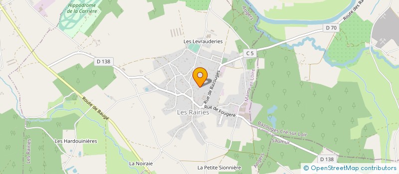 localisation de l'entreprise MONSIEUR DOMINIQUE RIOUX  LES RAIRIES