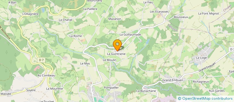 localisation de l'entreprise MONSIEUR DOMINIQUE RIVORY à PELUSSIN