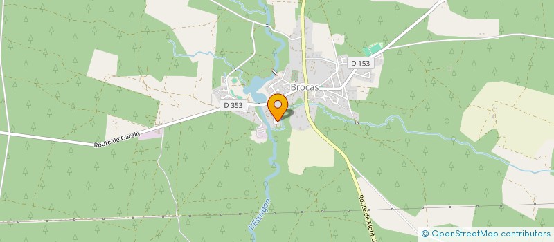 localisation de l'entreprise MONSIEUR DOMINIQUE ROBERT  BROCAS