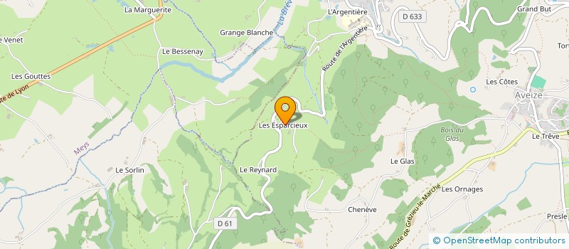 localisation de l'entreprise MONSIEUR DOMINIQUE ROBERT  AVEIZE