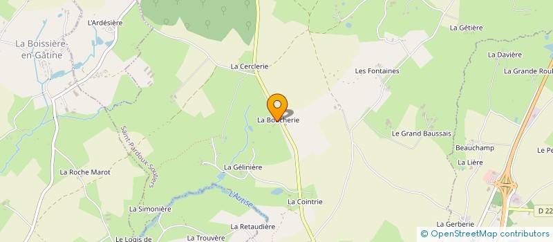 localisation de l'entreprise MONSIEUR DOMINIQUE ROBIN  VERRUYES