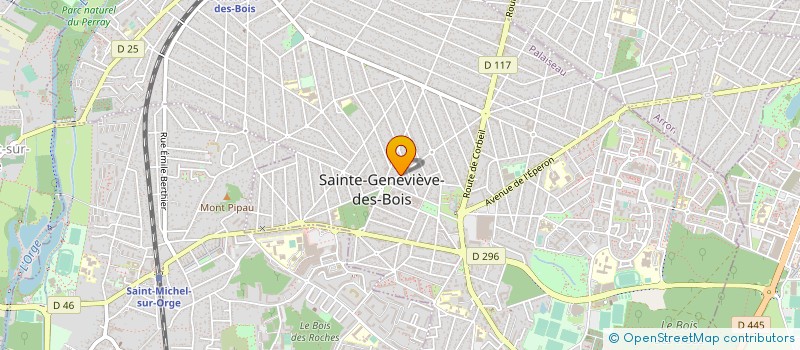 localisation de l'entreprise MONSIEUR DOMINIQUE RODRIGUEZ  SAINTE-GENEVIEVE-DES-BOIS