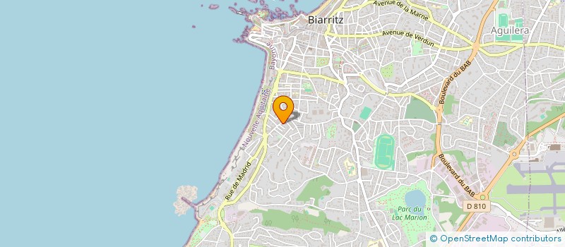 localisation de l'entreprise MONSIEUR DOMINIQUE RODRIGUEZ  BIARRITZ