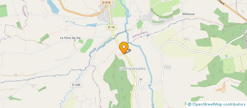 localisation de l'entreprise MONSIEUR DOMINIQUE ROGER à GUERQUESALLES