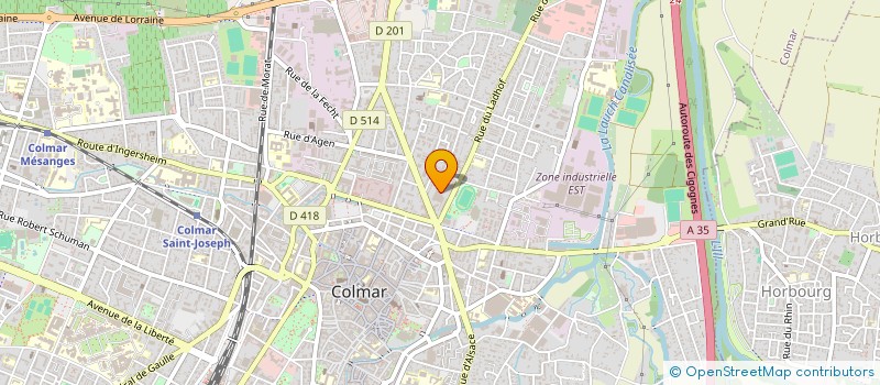localisation de l'entreprise MONSIEUR DOMINIQUE ROLAND  COLMAR