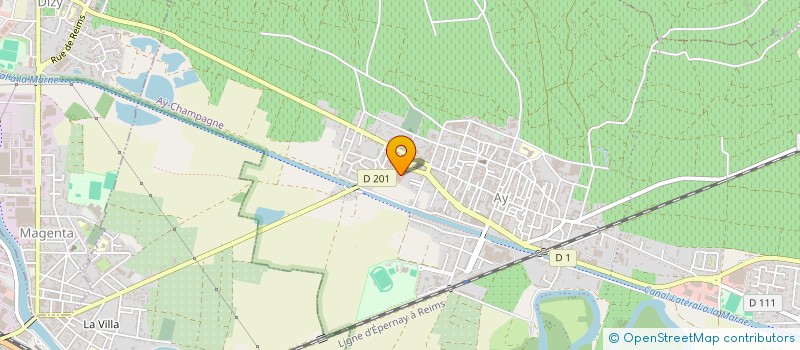 localisation de l'entreprise MONSIEUR DOMINIQUE ROMAIN  AY-CHAMPAGNE