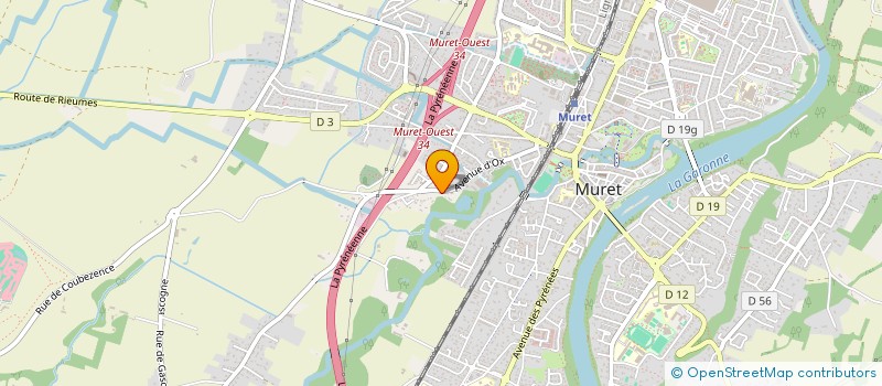 localisation de l'entreprise MONSIEUR DOMINIQUE RONDE-OUSTAU  MURET