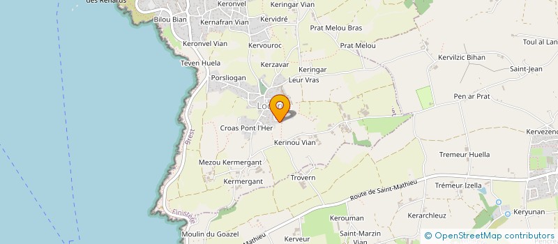 localisation de l'entreprise MONSIEUR DOMINIQUE RONSSE à LE CONQUET