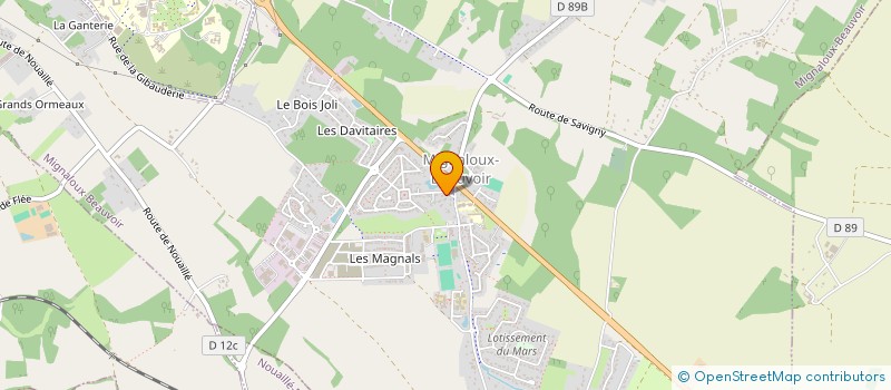 localisation de l'entreprise MONSIEUR DOMINIQUE ROQUET  MIGNALOUX-BEAUVOIR