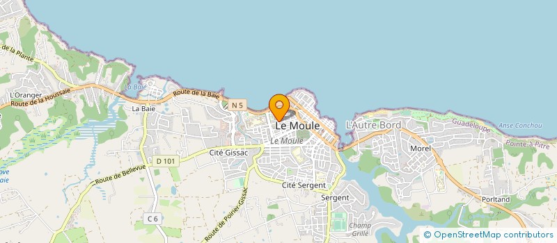 localisation de l'entreprise MONSIEUR DOMINIQUE ROSIER à LE MOULE