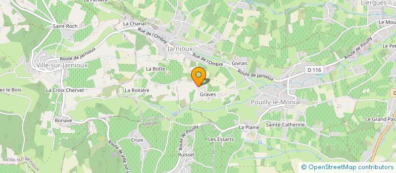 localisation de l'entreprise MONSIEUR DOMINIQUE ROSIER à PORTE-DES-PIERRES-DOREES