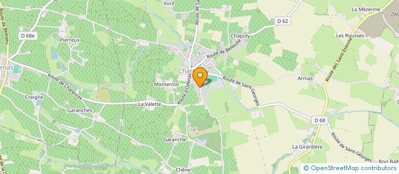 localisation de l'entreprise MONSIEUR DOMINIQUE ROUCHON  CHARENTAY