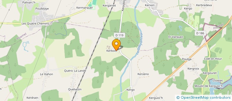 localisation de l'entreprise MONSIEUR DOMINIQUE ROULE  CARNAC