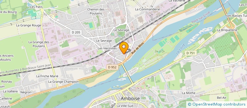 localisation de l'entreprise MONSIEUR DOMINIQUE ROULLET  AMBOISE