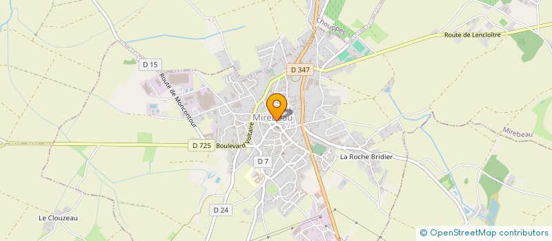localisation de l'entreprise MONSIEUR DOMINIQUE ROUSIER à MIREBEAU