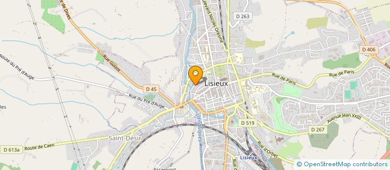 localisation de l'entreprise MONSIEUR DOMINIQUE ROUSSEAU  LISIEUX