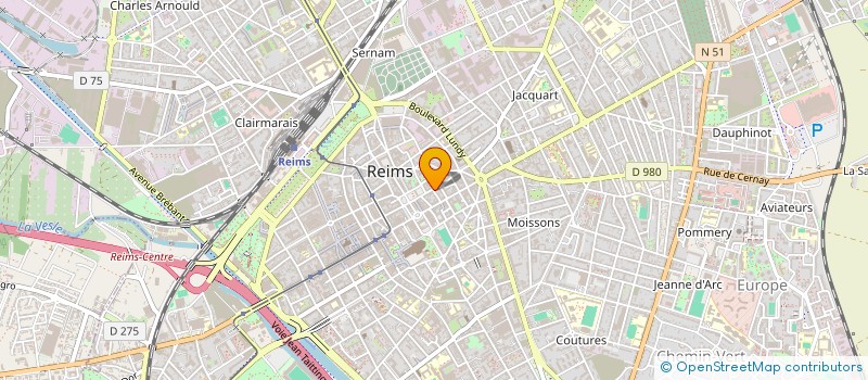 localisation de l'entreprise MONSIEUR DOMINIQUE ROUSSEL  REIMS