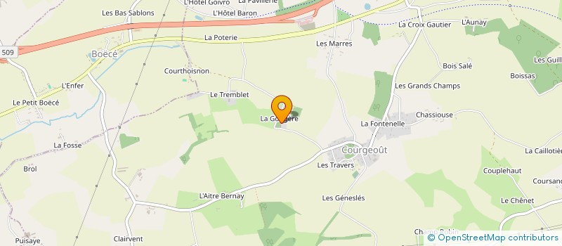 localisation de l'entreprise MONSIEUR DOMINIQUE ROUSTAIN à COURGEOUT