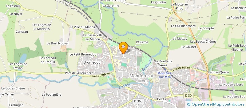 localisation de l'entreprise MONSIEUR DOMINIQUE ROUVRAIS  MONTFORT-SUR-MEU