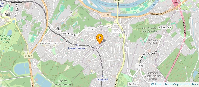 localisation de l'entreprise MONSIEUR DOMINIQUE RUBIN à LOUVECIENNES