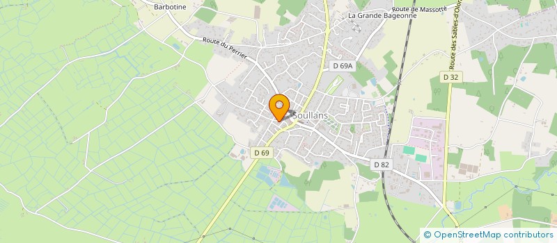 localisation de l'entreprise MONSIEUR DOMINIQUE RUCHAUD  SOULLANS