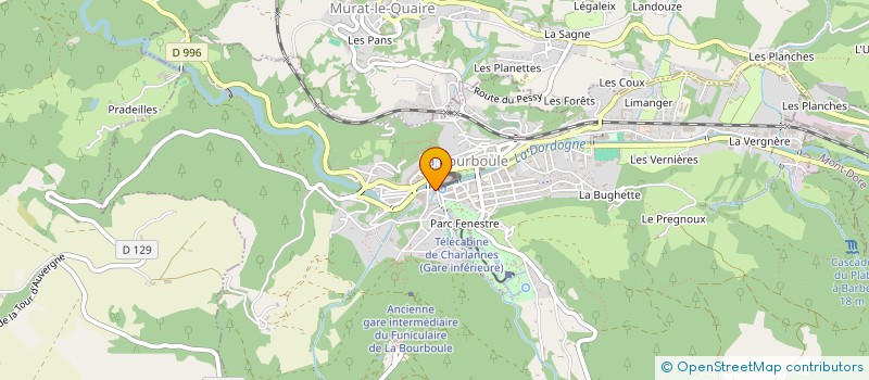 localisation de l'entreprise MONSIEUR DOMINIQUE SAGE  LA BOURBOULE