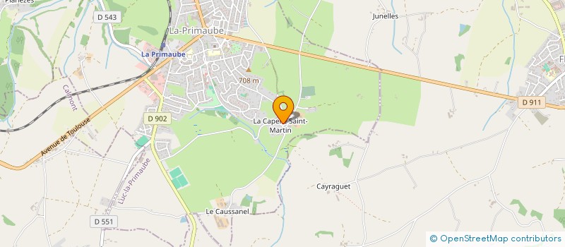 localisation de l'entreprise MONSIEUR DOMINIQUE SAILLAT à LUC-LA-PRIMAUBE