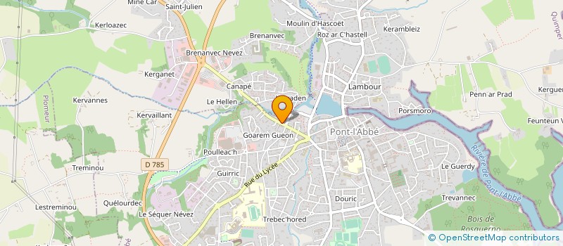 localisation de l'entreprise MONSIEUR DOMINIQUE SAINT-GERMAIN à PONT L ABBE