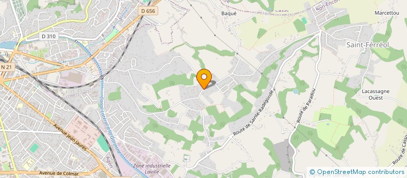 localisation de l'entreprise MONSIEUR DOMINIQUE SAINT-LOUBES  BON-ENCONTRE