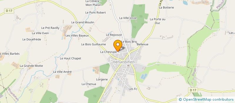 localisation de l'entreprise MONSIEUR DOMINIQUE SALLOU  HENANBIHEN