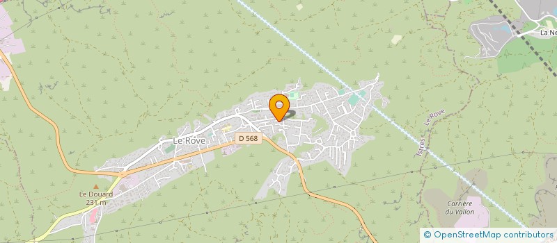 localisation de l'entreprise MONSIEUR DOMINIQUE SANCHEZ  LE ROVE