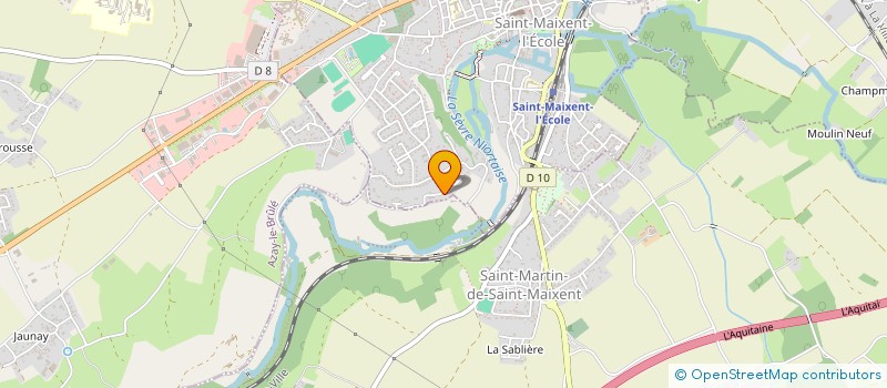 localisation de l'entreprise MONSIEUR DOMINIQUE SANTERRE  ST MAIXENT L ECOLE