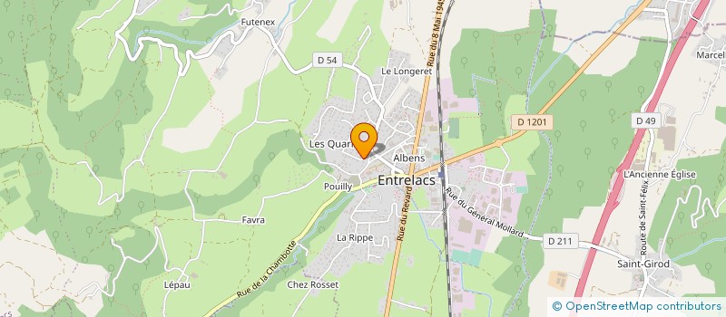 localisation de l'entreprise MONSIEUR DOMINIQUE SARDET  ENTRELACS