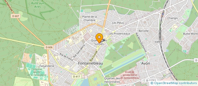 localisation de l'entreprise MONSIEUR DOMINIQUE SAULNIER  FONTAINEBLEAU