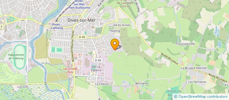 localisation de l'entreprise MONSIEUR DOMINIQUE SAUSSAYE  PERIERS-EN-AUGE