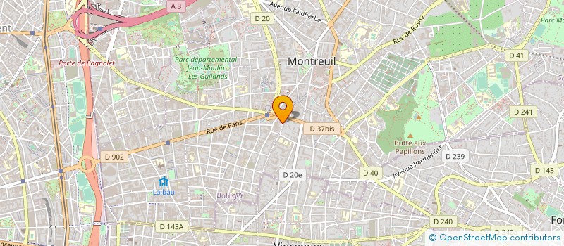 localisation de l'entreprise MONSIEUR DOMINIQUE SAVART à MONTREUIL
