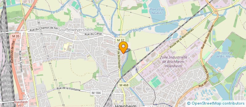 localisation de l'entreprise MONSIEUR DOMINIQUE SAVIO  SOUFFELWEYERSHEIM