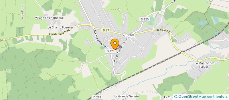 localisation de l'entreprise MONSIEUR DOMINIQUE SECULA à VENDAT