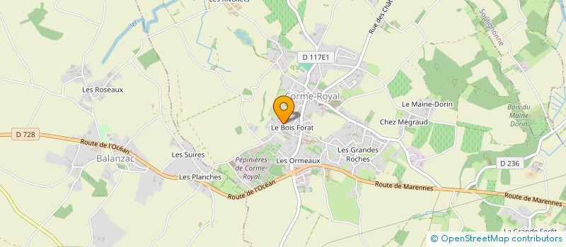 localisation de l'entreprise MONSIEUR DOMINIQUE SEGUIN à CORME-ROYAL