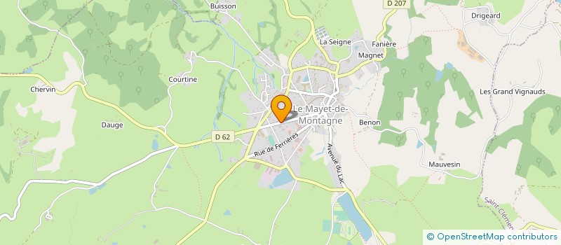 localisation de l'entreprise MONSIEUR DOMINIQUE SEMET à CHATEL-MONTAGNE