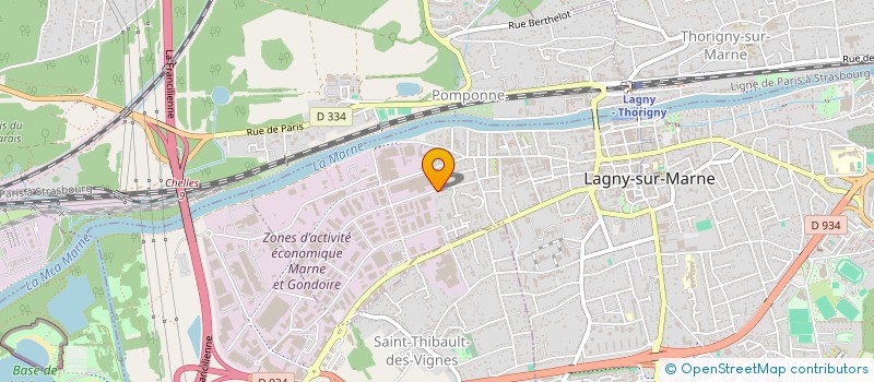 localisation de l'entreprise MONSIEUR DOMINIQUE SENTIER  LAGNY-SUR-MARNE