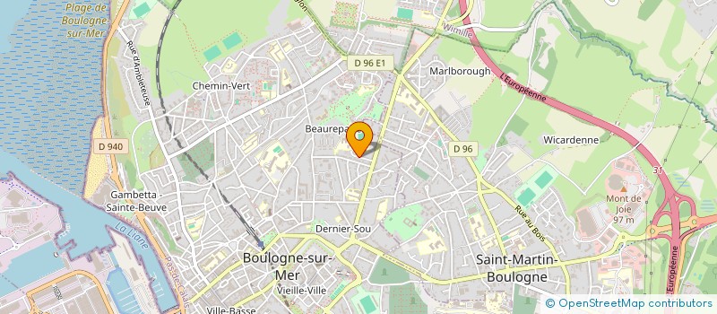 localisation de l'entreprise MONSIEUR DOMINIQUE SERRET à BOULOGNE-SUR-MER