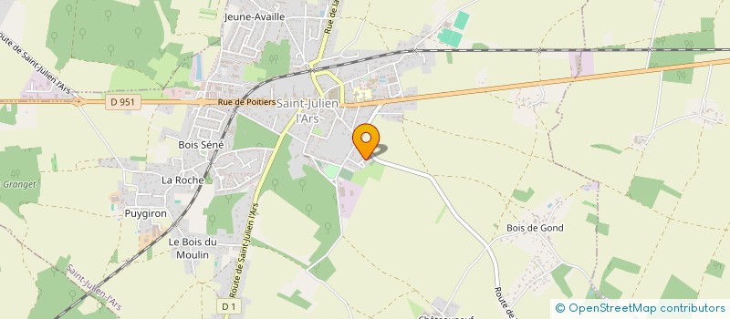 localisation de l'entreprise MONSIEUR DOMINIQUE SEUREAU  SAINT-JULIEN-L'ARS