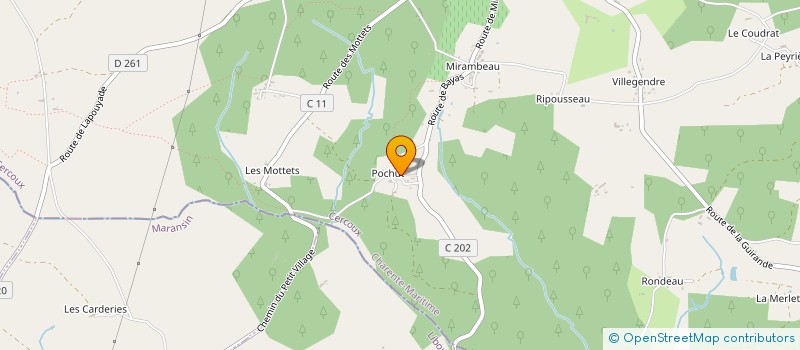 localisation de l'entreprise MONSIEUR DOMINIQUE SEVERIN  CERCOUX