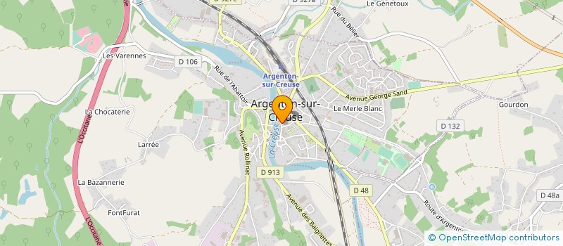localisation de l'entreprise MONSIEUR DOMINIQUE SIMOND à ARGENTON-SUR-CREUSE
