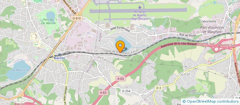 localisation de l'entreprise MONSIEUR DOMINIQUE SONNEVILLE à ANGLET